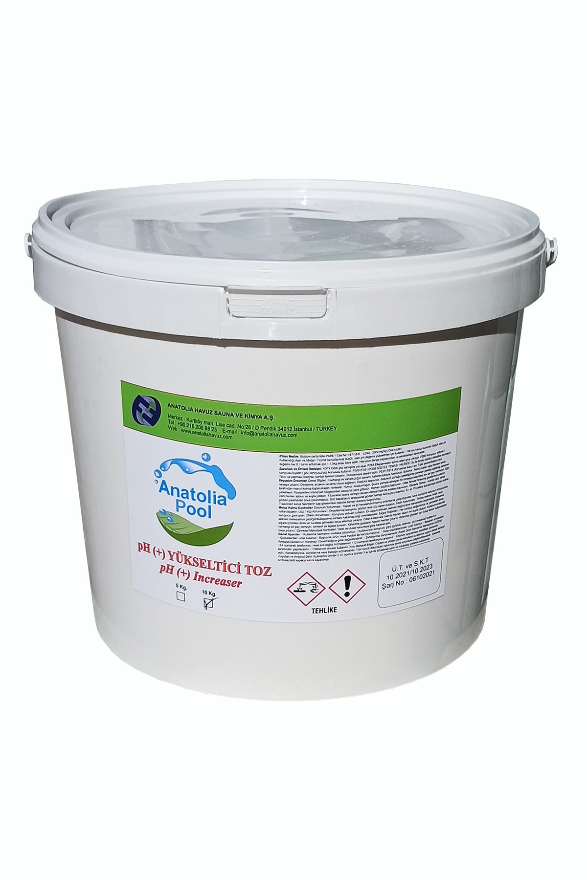 Anatolia PoolYüzme Havuzu Ph (+) Yükseltici Toz 10 Kg. (ph + Increaser)